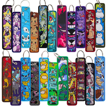 Anime Embroidered Keychain – Jet Tag Key Ring for Bags & Cars