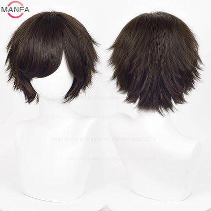Short Straight Anime Cosplay Wig 30cm Multi-Color Unisex