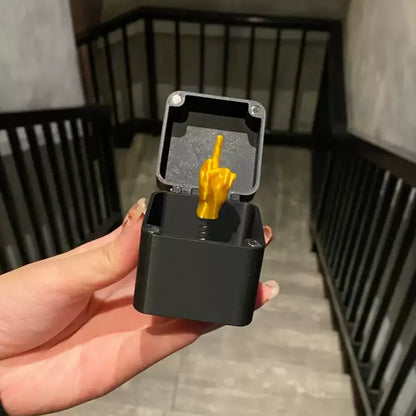 Funny Middle Finger Surprise Box – Novelty Gag Gift Desk Toy