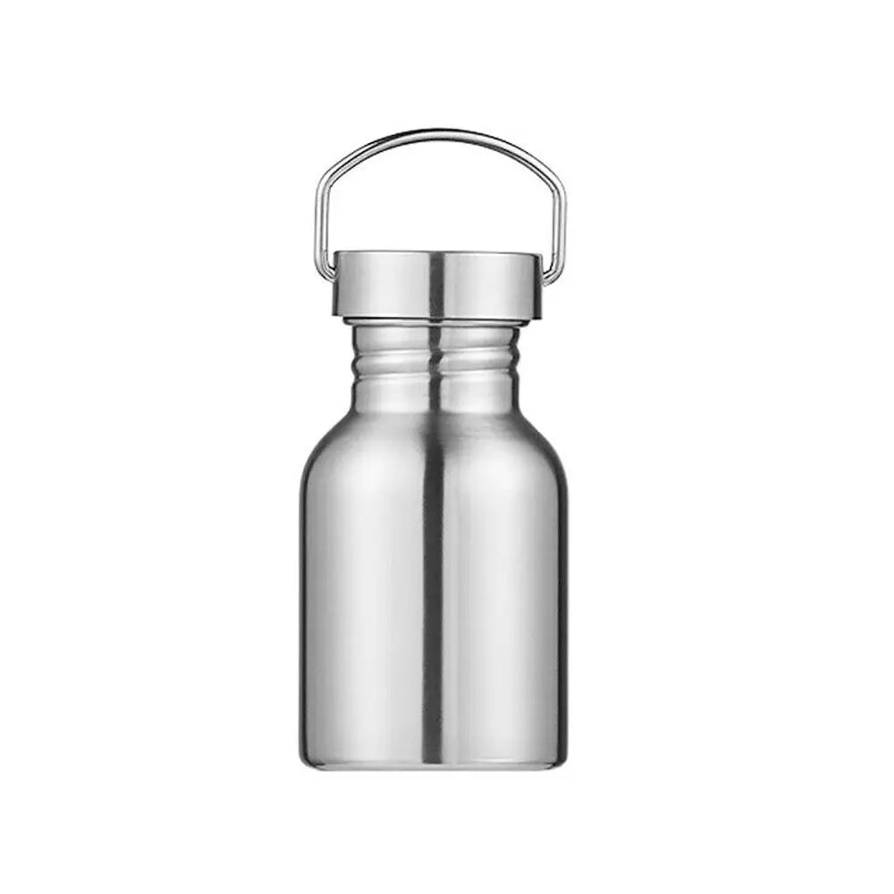 Stainless Steel Sports Water Bottle – Bamboo or Steel Lid