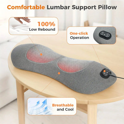 3-in-1 Back & Neck Massager Pillow with Heat & Air Compression
