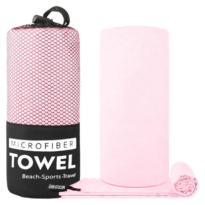 Microfiber Sports Towel – Quick Dry, Super Absorbent for Gym, Beach & Travel