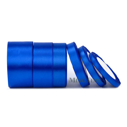 Satin Ribbon 25 Yards – 6mm to 50mm Wide, Multiple Colors