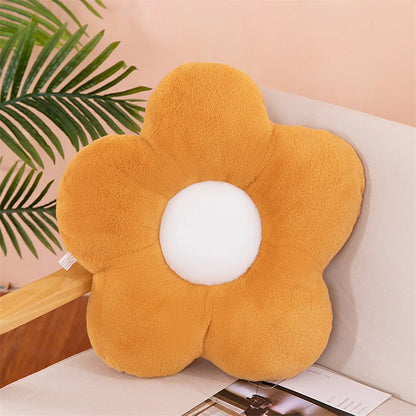Flower Shaped Plush Cushion – Cute Stuffed Pillow for Bedroom Decor