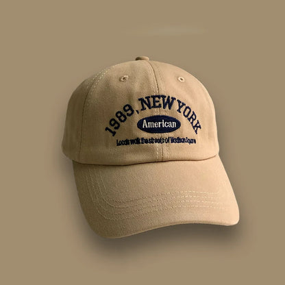 Baseball Cap – Unisex Retro Letter Embroidered Hat