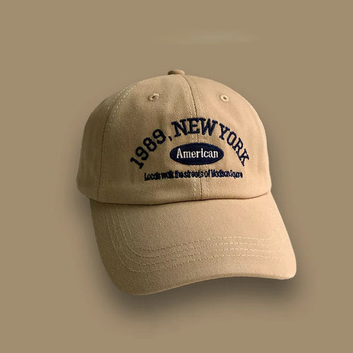 Baseball Cap – Unisex Retro Letter Embroidered Hat