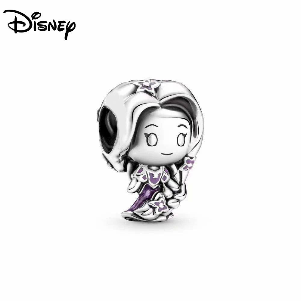 Disney S925 Silver Princess Charm Bead – Fits Pandora Bracelet & Necklace