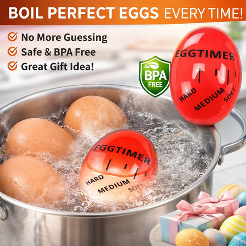 Kitchen Egg Timer – Mechanical Alarm Clock for Soft, Medium & Hard Boiled Eggs