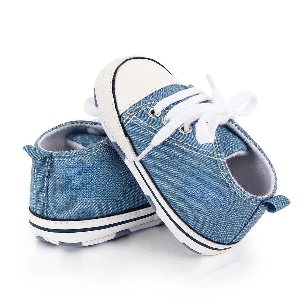Baby Canvas Sneakers – Soft Sole First Walkers for Boys & Girls