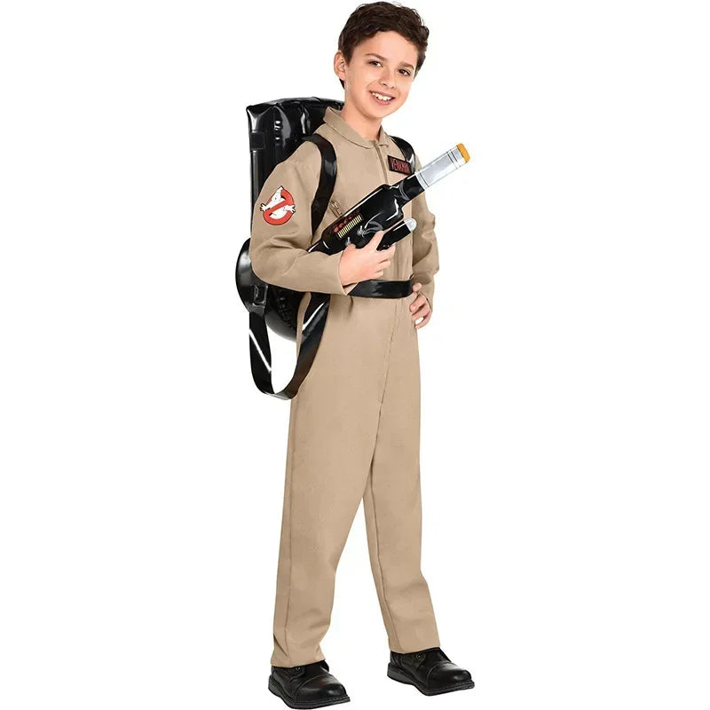 Ghostbusters Costume Jumpsuit with Proton Pack Bag – Kids & Adults