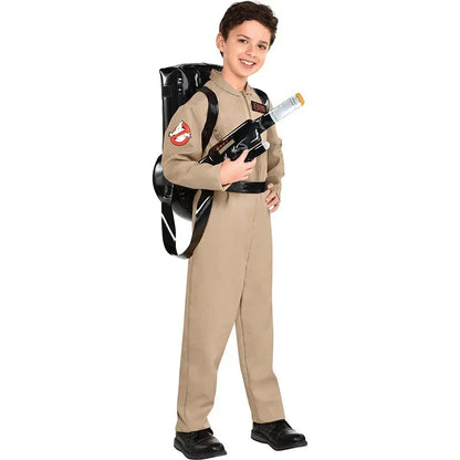 Ghostbusters Costume Jumpsuit with Proton Pack Bag – Kids & Adults