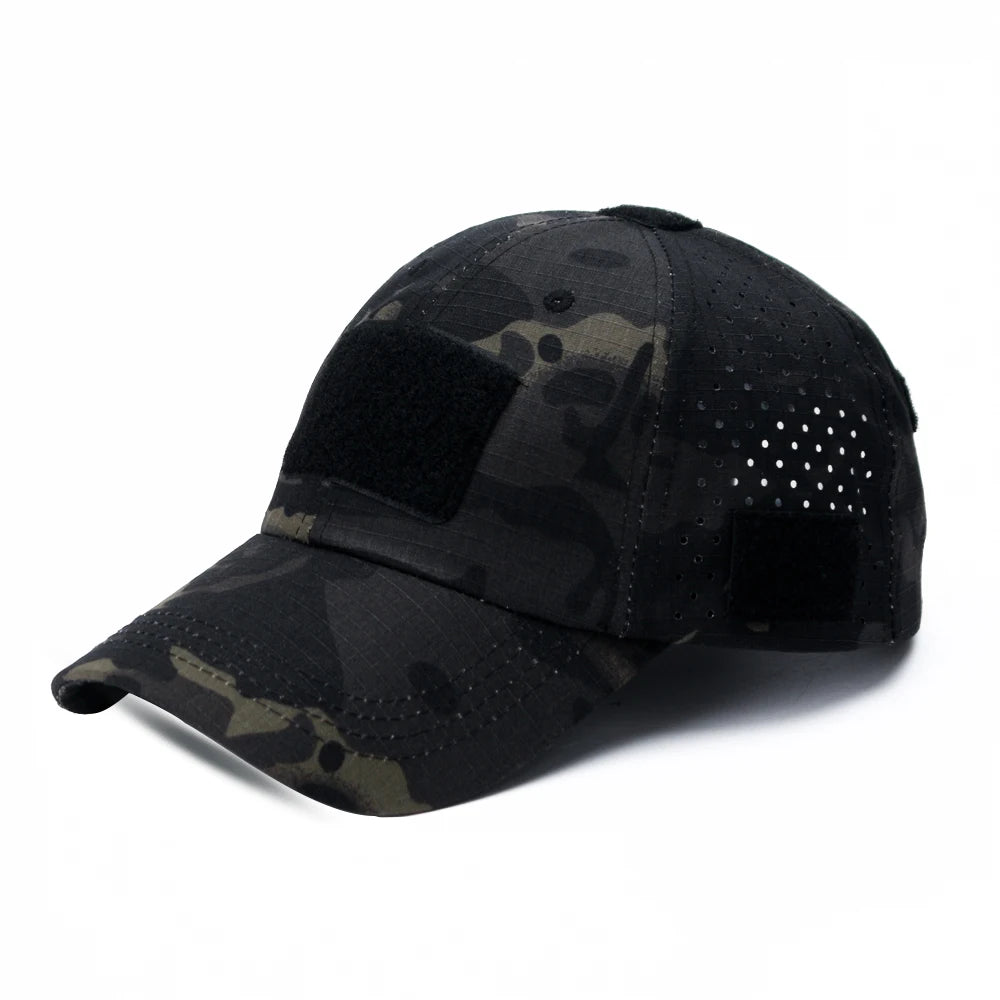 Tactical Baseball Cap with Velcro Patch – Breathable Adjustable Hat