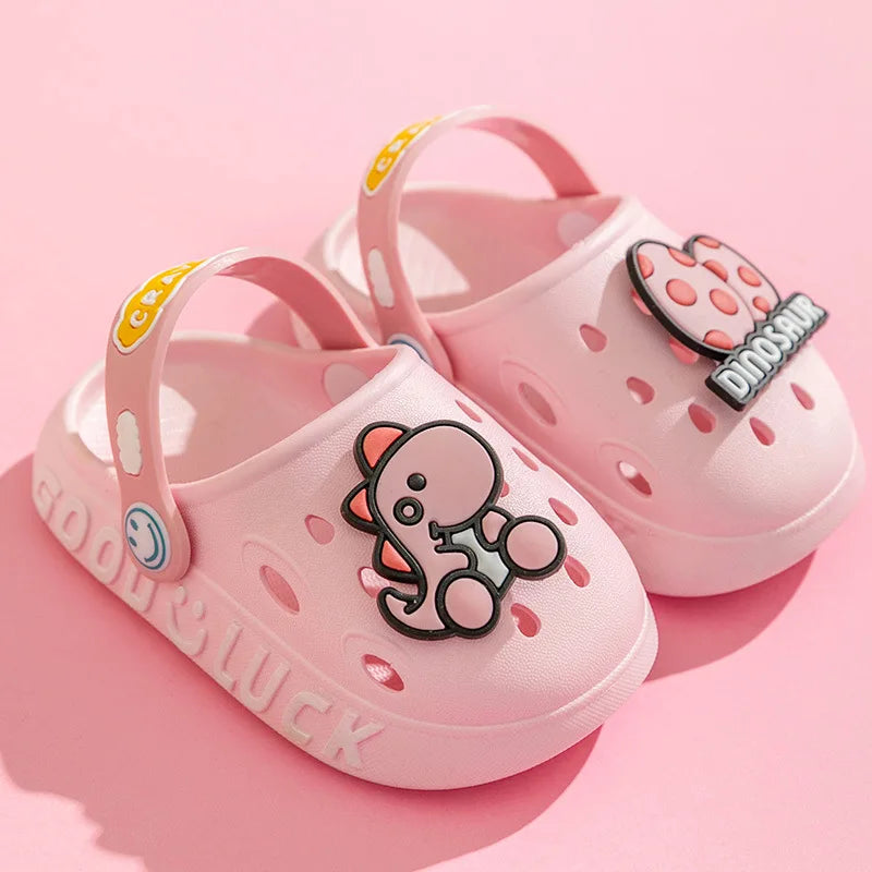 Kids Cartoon Dinosaur Clog Sandals – Baby & Toddler Beach Shoes