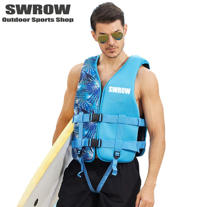 Neoprene Life Jacket Buoyancy Vest for Adults & Kids – Kayak, Surf, Swim