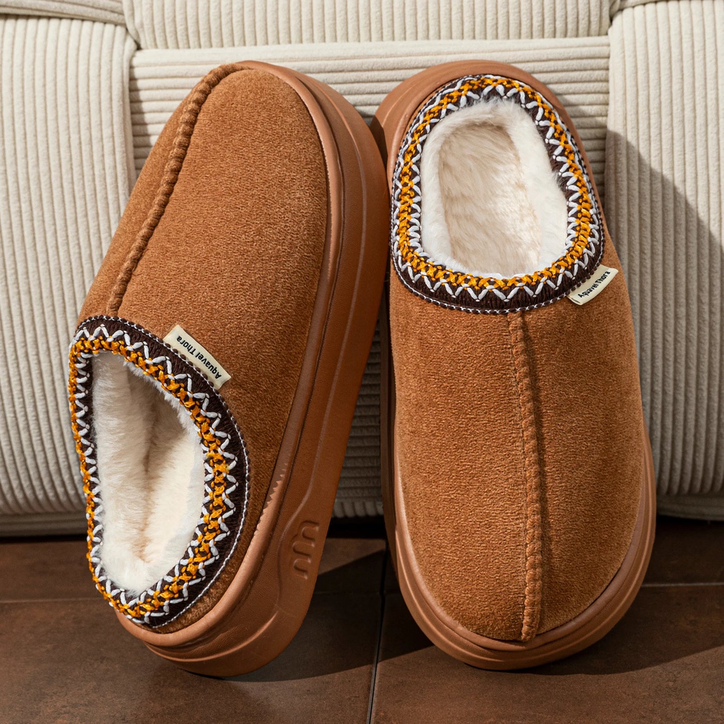 Fuzzy Fur Winter Slippers – Warm Plush Indoor & Outdoor Boots