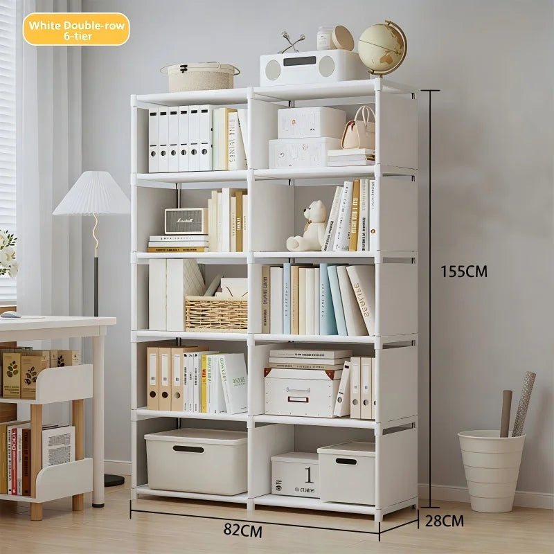 Multilayer Bookshelf – Easy Assembly Storage Shelf for Books & Toys