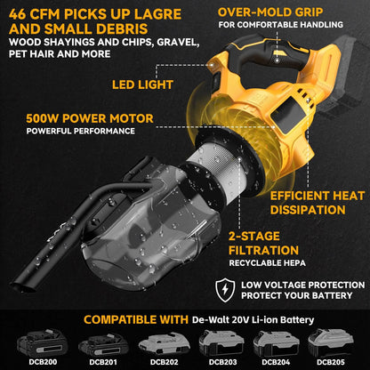 5-in-1 Handheld Electric Vacuum Cleaner – 400W Powerful Motor