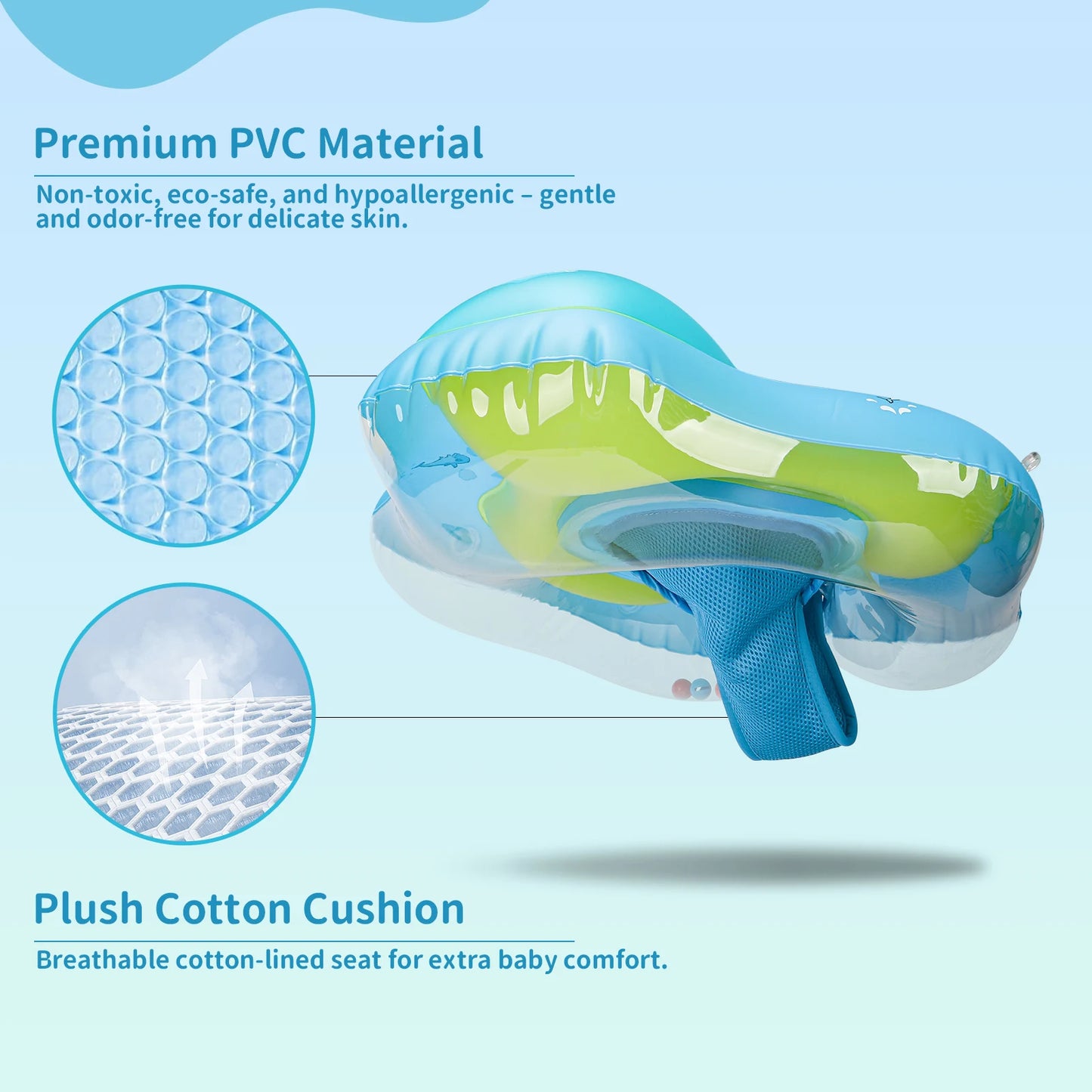 Baby Pool Float with Canopy – Swimbobo Infant Swim Ring
