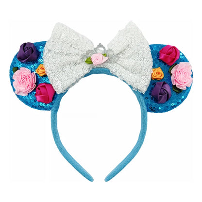 Disney Mouse Ear Headband Sequin Bow for Girls Adults Halloween Party