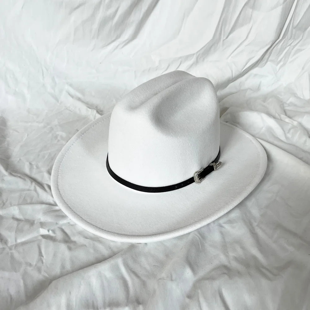 Cowboy Hat – Unisex Vintage Western Wide Brim Hat