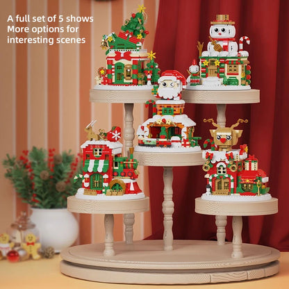 Christmas Micro Building Blocks Set – Santa, Reindeer & More