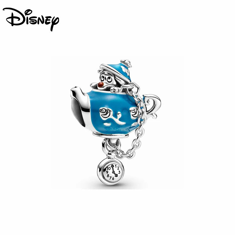 Disney S925 Silver Princess Charm Bead – Fits Pandora Bracelet & Necklace