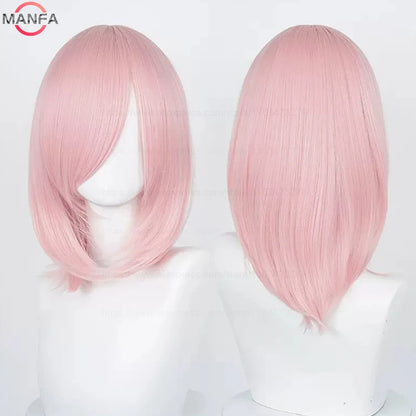 Anime Cosplay Bob Wig with Bangs – 40cm Heat Resistant, 54 Colors