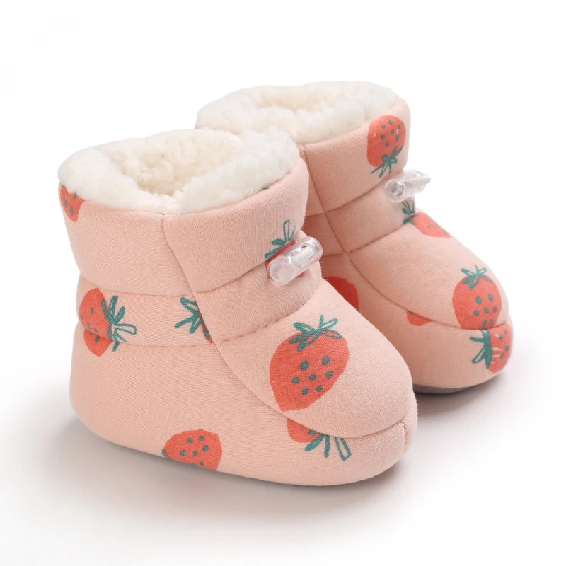 Baby Winter Boots – Cartoon Warm Fleece Booties for Boys & Girls