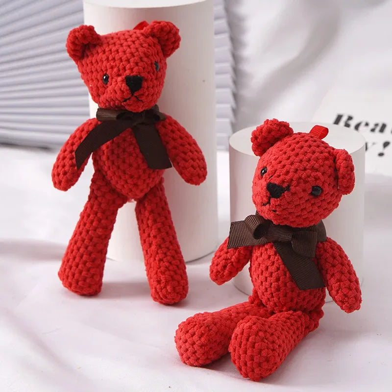 Mini Teddy Bear Plush Keychain – Soft Stuffed Doll for Party & Wedding Gifts
