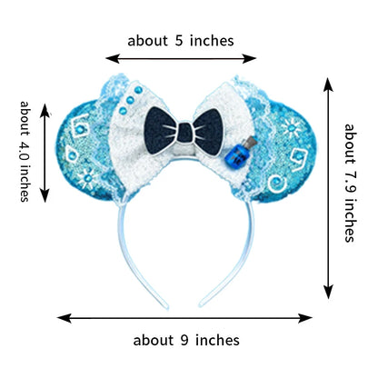 Disney Mouse Ear Headband Sequin Bow for Girls Adults Halloween Party
