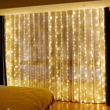 LED Curtain Fairy Lights with Remote Control – USB, Multiple Sizes & Colors