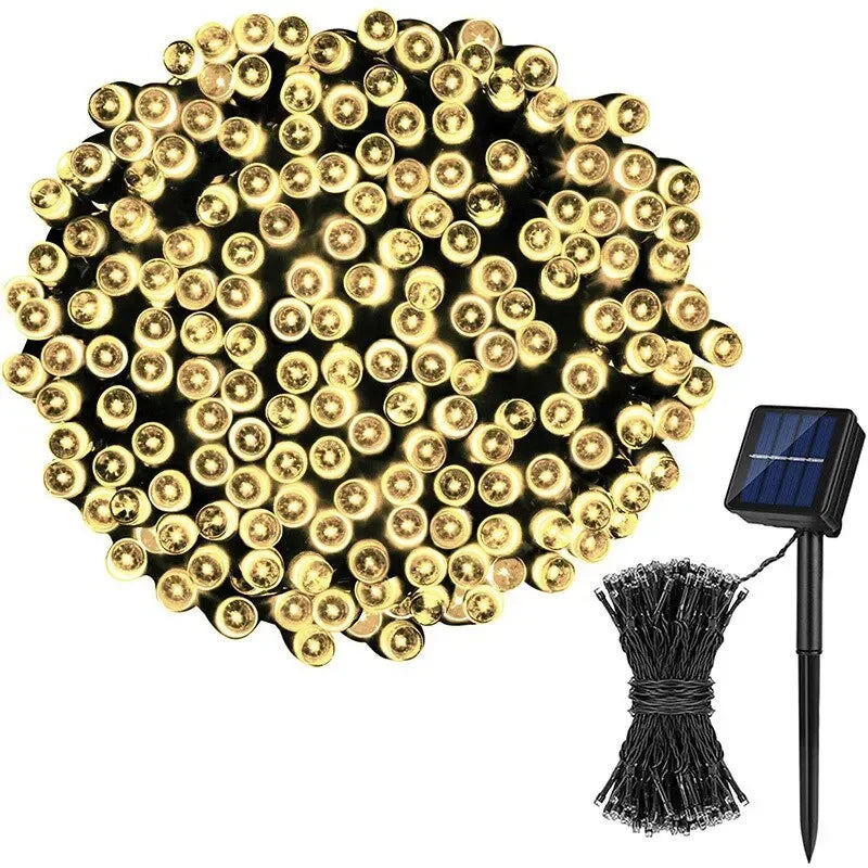 Solar LED String Lights Outdoor Waterproof Fairy Garden Lights