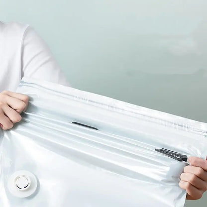 Vacuum Storage Bags No-Pump Space Saver for Bedding & Clothes