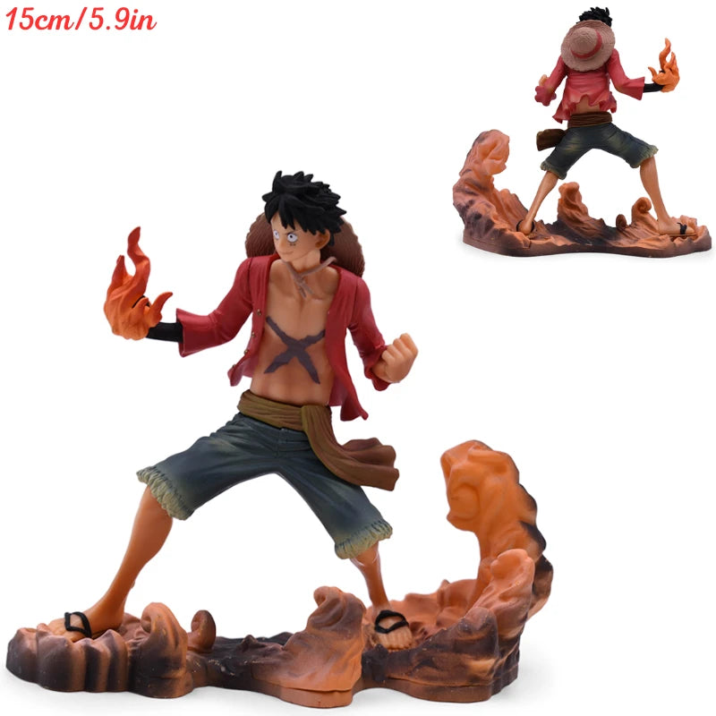 One Piece Monkey D. Luffy Flowing Cherry PVC Action Figure