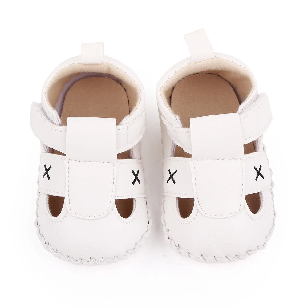 Baby Hollow Sandals – Soft PU Sole for Boys & Girls 0–18 Months