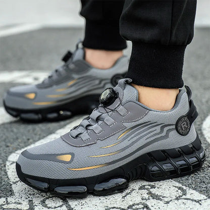Men's Safety Work Shoes Breathable Steel Toe Sneakers