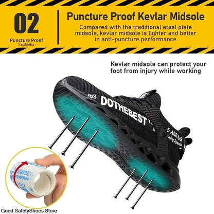 Steel Toe Safety Shoes – Lightweight Work Sneakers for Men & Women