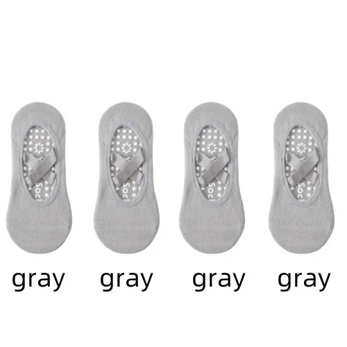 Non-Slip Yoga Socks for Women – Backless Ballet & Pilates Grip Socks