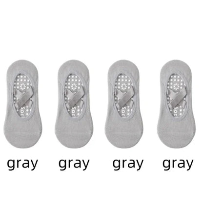 Non-Slip Yoga Socks for Women – Backless Ballet & Pilates Grip Socks