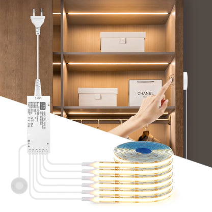 COB LED Cabinet Light Strip – Dimmable Under Cabinet Lighting Kit