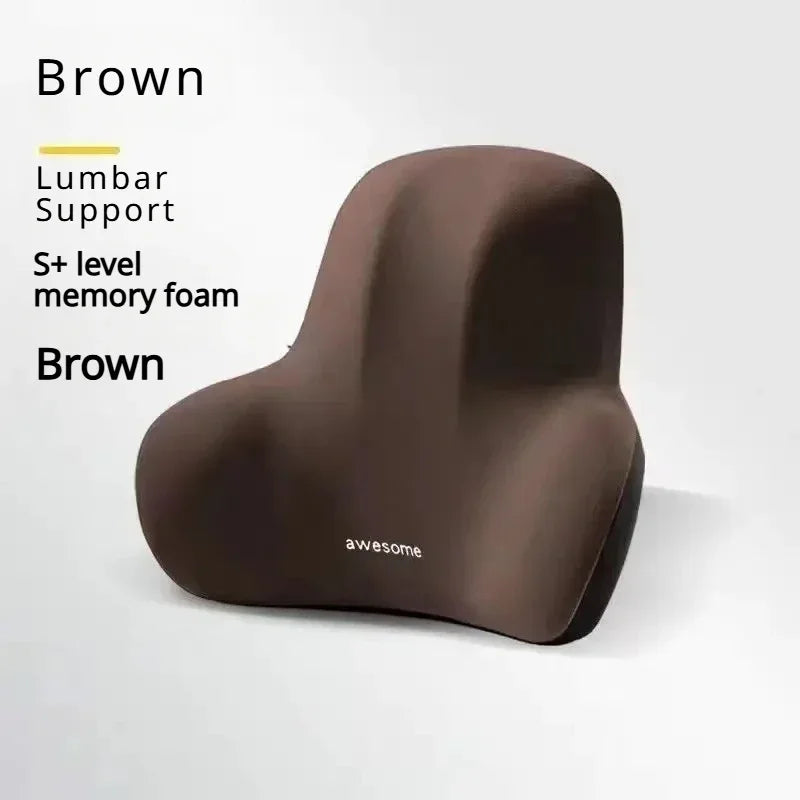 Memory Foam Lumbar Support Cushion for Car, Office & Gaming Chairs
