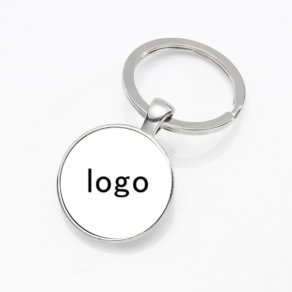 Custom Logo Keychain – Personalized Photo or Company Branding Key Ring