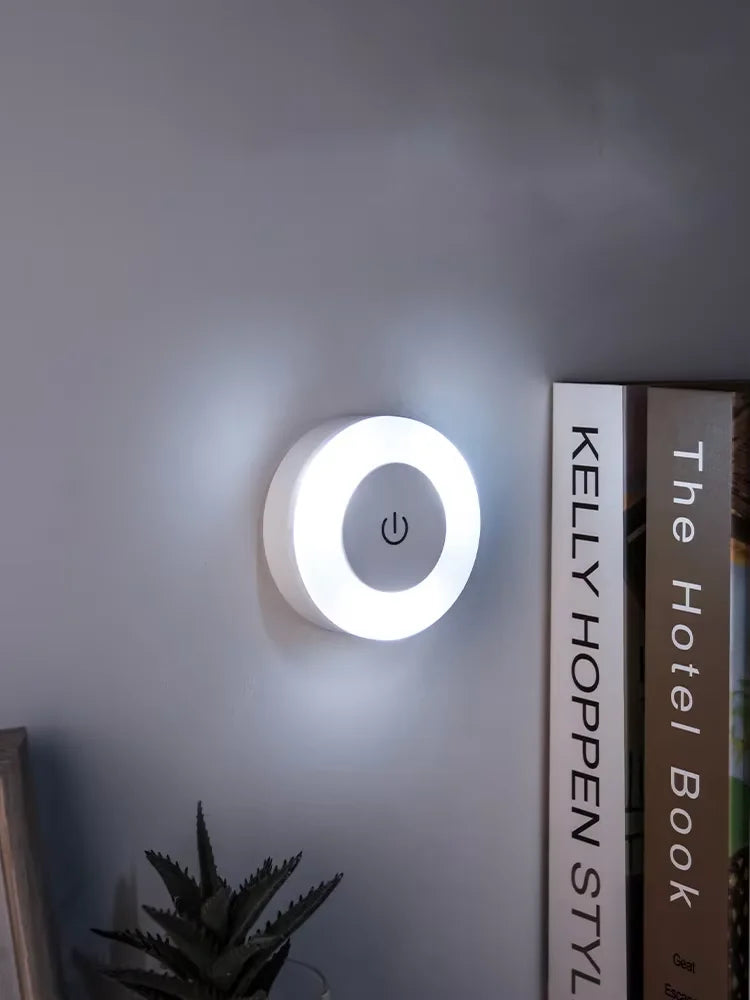 Touch Sensor LED Night Light USB Rechargeable Magnetic Wall Light