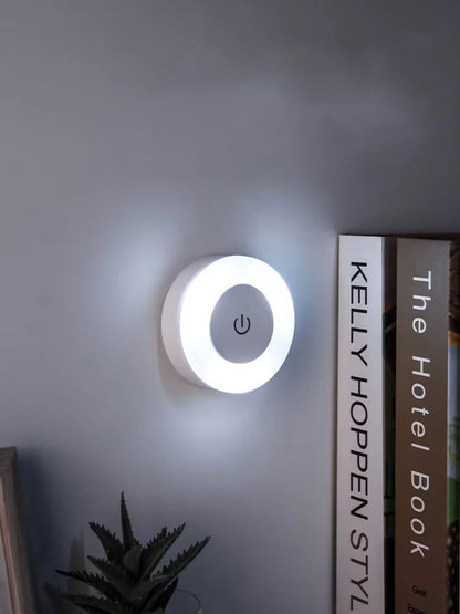 Touch Sensor LED Night Light USB Rechargeable Magnetic Wall Light