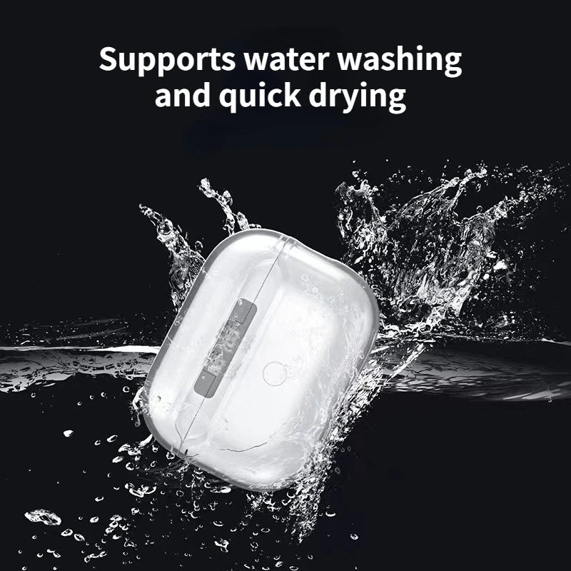 Clear AirPods Pro 2 Case with Wrist Strap – Soft TPU Cover