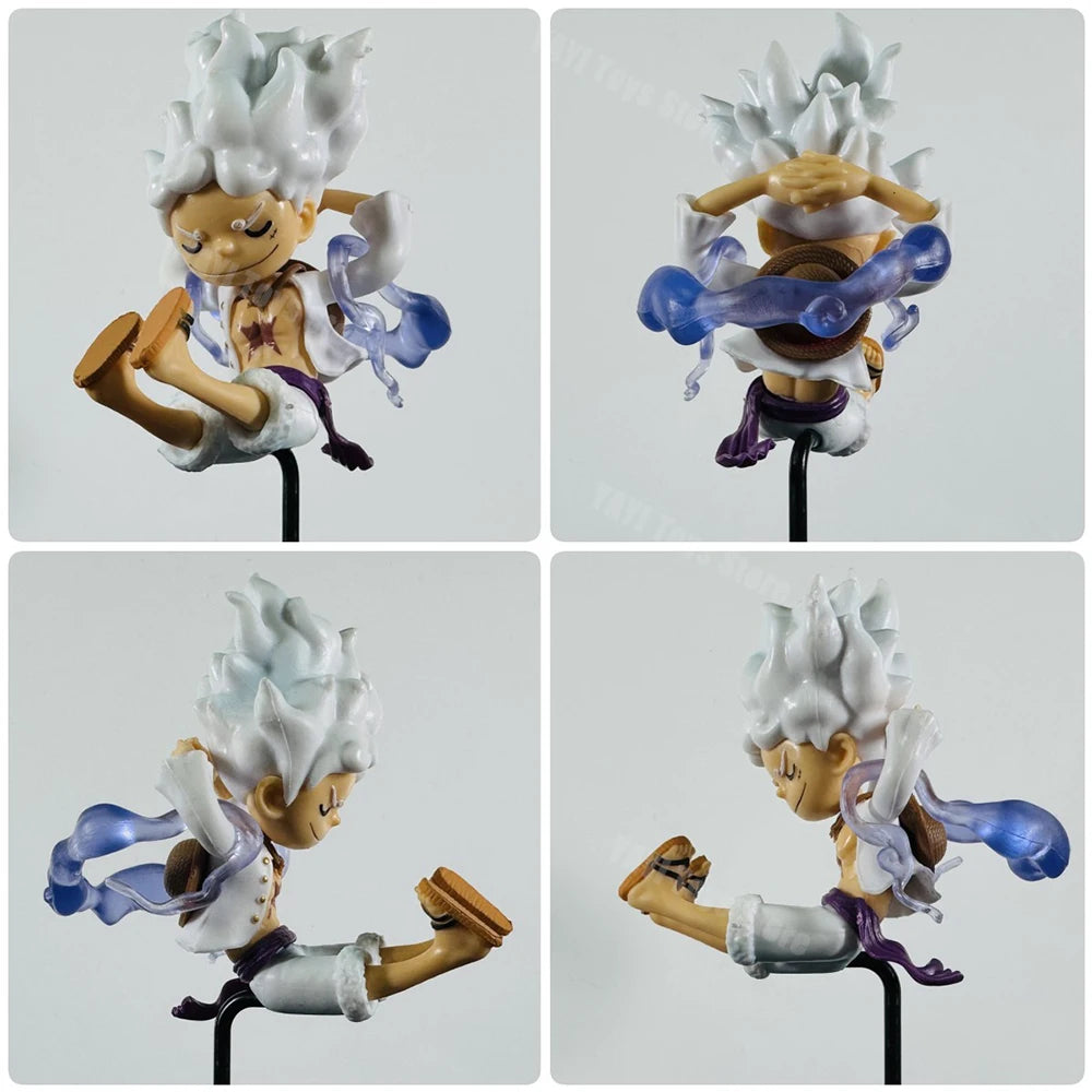 5 Piece One Piece Luffy Gear 5 Nika PVC Figure Set