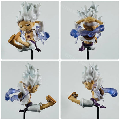 5 Piece One Piece Luffy Gear 5 Nika PVC Figure Set
