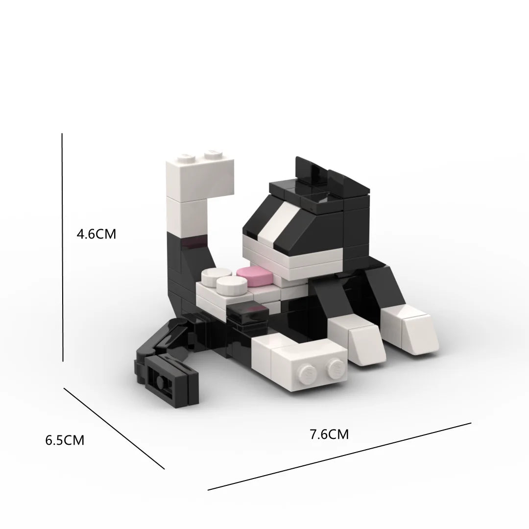 Cat Building Block Set 62pcs – Mini Brick Animal Toy