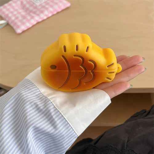 3D Taiyaki AirPods Case – Cute Cartoon Silicone Protective Cover