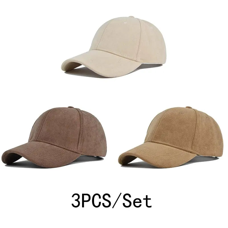 Solid Color Baseball Cap – Unisex Retro Adjustable Hat
